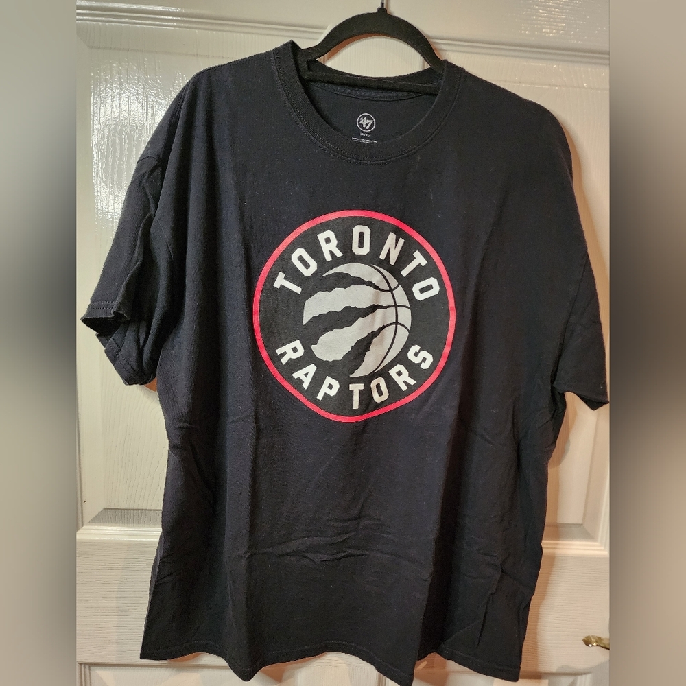 47 Brand Toronto Raptors Black Cotton Shirt